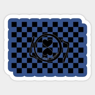 Simple LOL Checkerboard Sticker